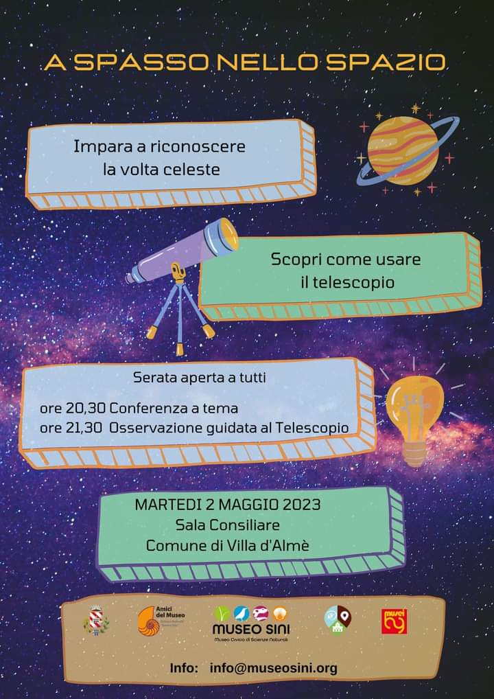 serata con conferenza e osservazione al telescopio